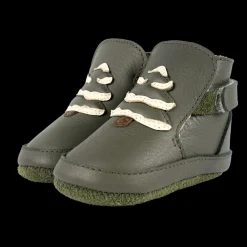 Aggas Booties | Christmas Tree | Olive Leather