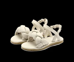 Benz Sandals | Cream Sheep Leather