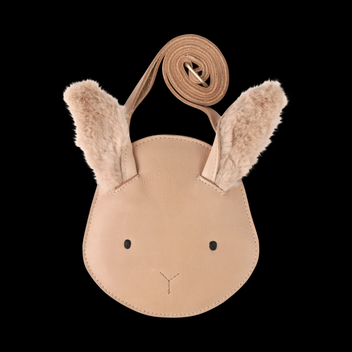 Britta Exclusive Purse | Fluffy Bunny | Light Rust Leather