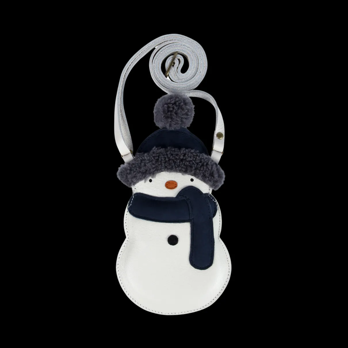 Britta Exclusive Purse | Snowman | Off White Leather