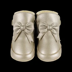 Cubow Booties | Champagne Metallic Leather