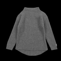 Dai Merino Wool Sweater | Grey Melange
