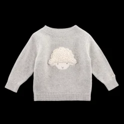 Denn Merino Wool Sweater | Lammy | Soft Grey Melange