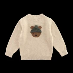 Denn Merino Wool Sweater | Bear | Biscotti Melange