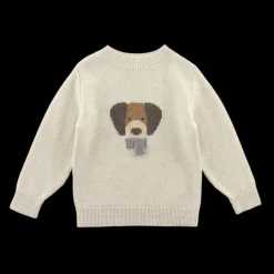 Denn Merino Wool Sweater | Dog | Arctic Ivory Melange