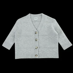 Draine Cardigan | Light Grey Melange