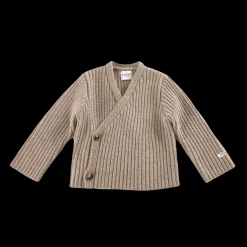 Elo Merino Wool Cardigan | Beige Melange