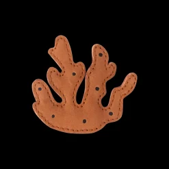 Gurt Hairclip | Coral | Walnut Nubuck