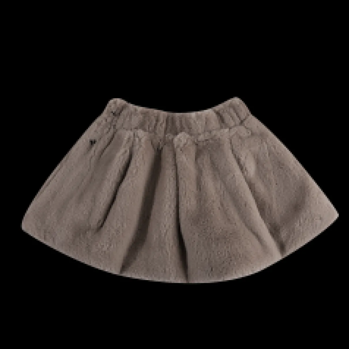 Isabelle Skirt | Dark Taupe Teddy