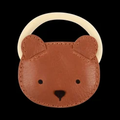 Josy Classic Hair Tie | Bear | Cognac Classic Leather