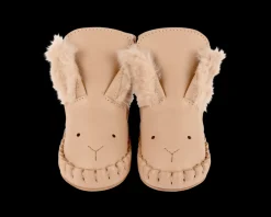 Kapi Exclusive Booties | Fluffy Bunny | Light Rust Leather