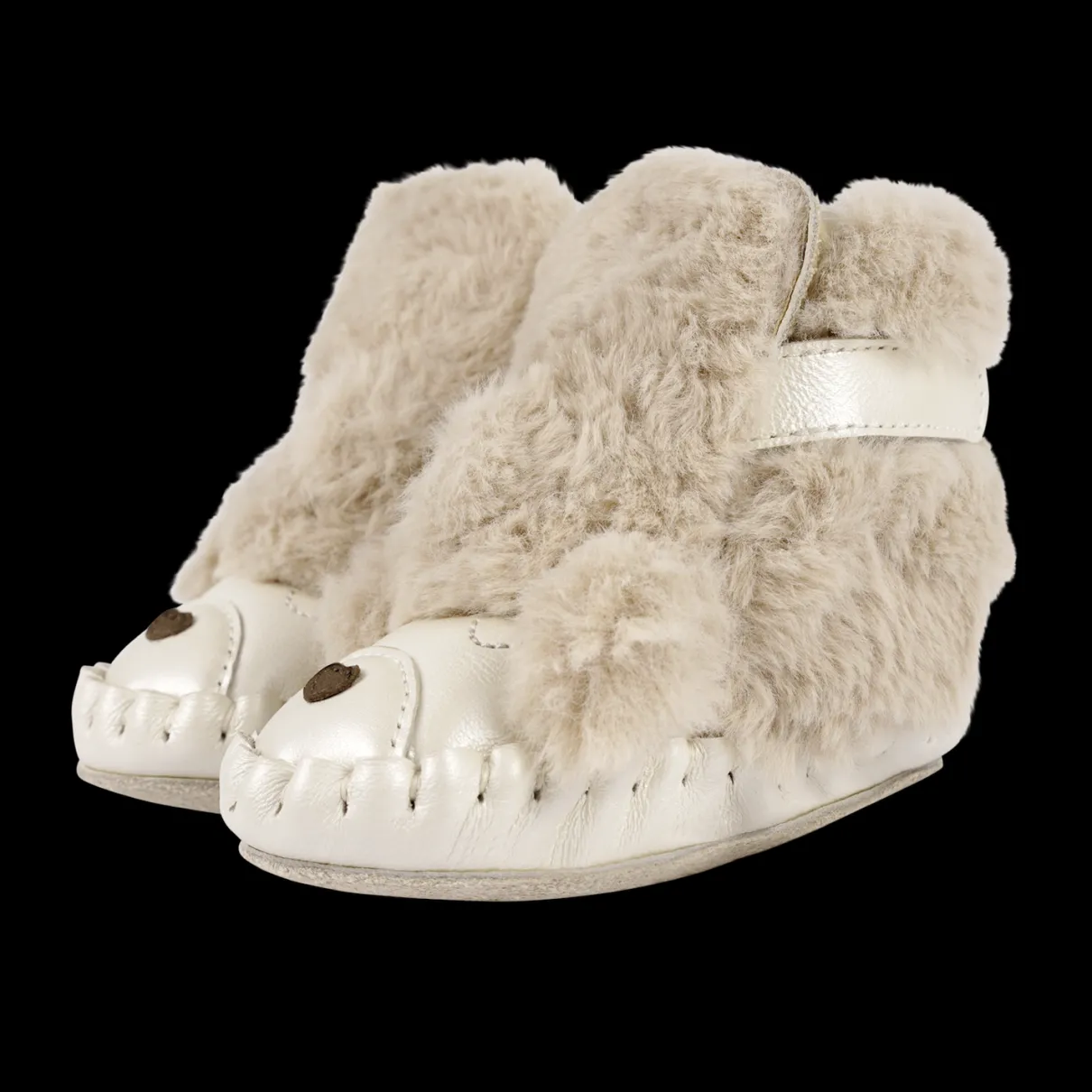 Kapi Exclusive Booties | Poodle | Light Beige Soft Faux Fur
