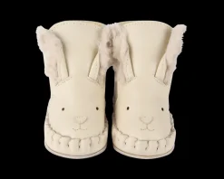 Kapi Exclusive Booties | Rabbit | Cream Leather