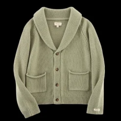 Kicher Merino Wool Cardigan | Desert Green