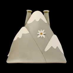 Kimo Schoolbag | Snowy Mountains | Light Stone Leather