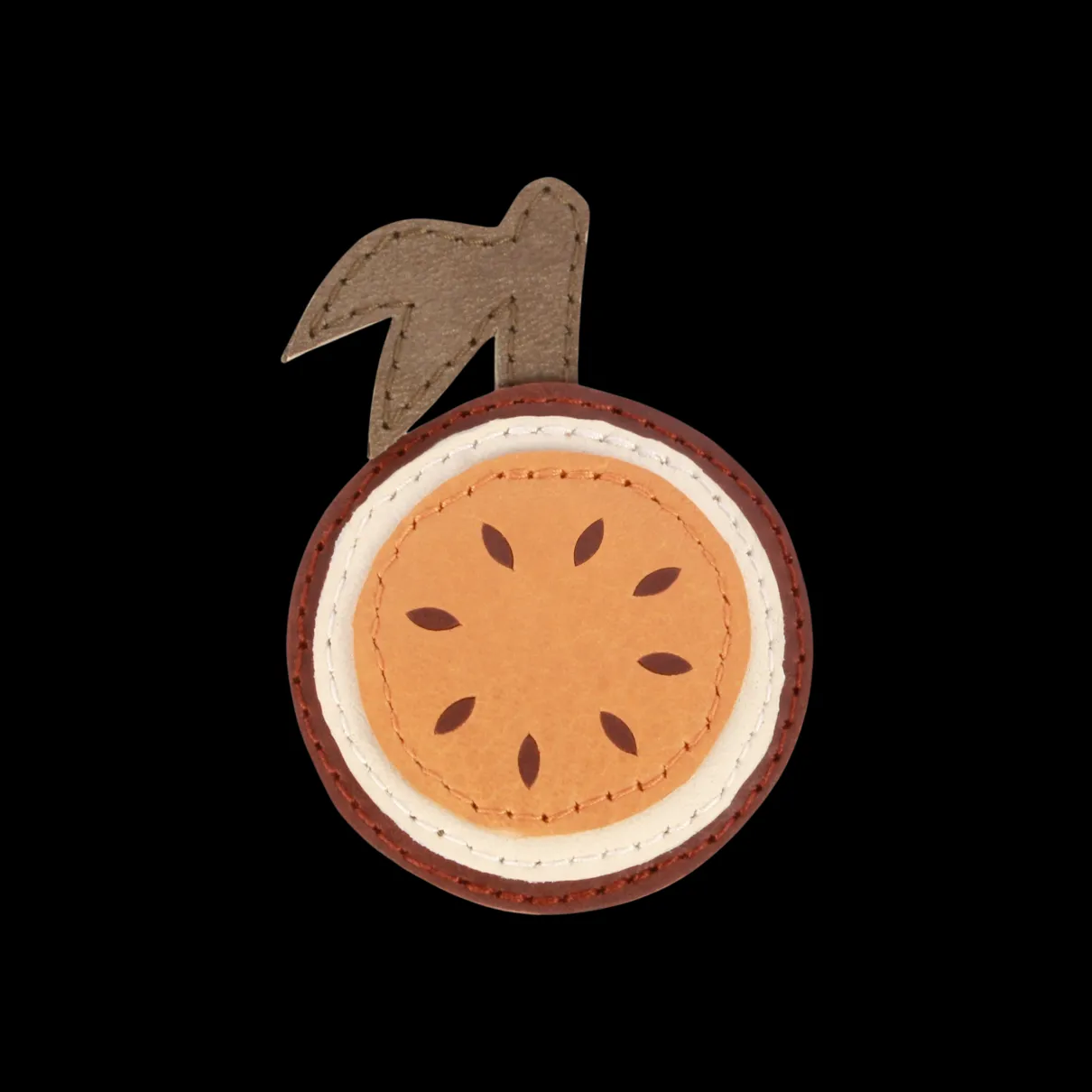 Nanoe Fruit Hairclip | Passion Fruit | Camel Classic Leather