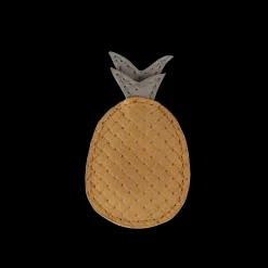 Nanoe Fruit Hairclip | Pineapple | Caramel Stamped Nubuck