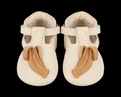 Nanoe Shoes | Banana | Cream Scored Leather
