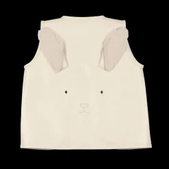 Noa Gilet | Snow Bunny | Cream Leather