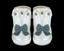 Ponne | Off White Metallic Leather