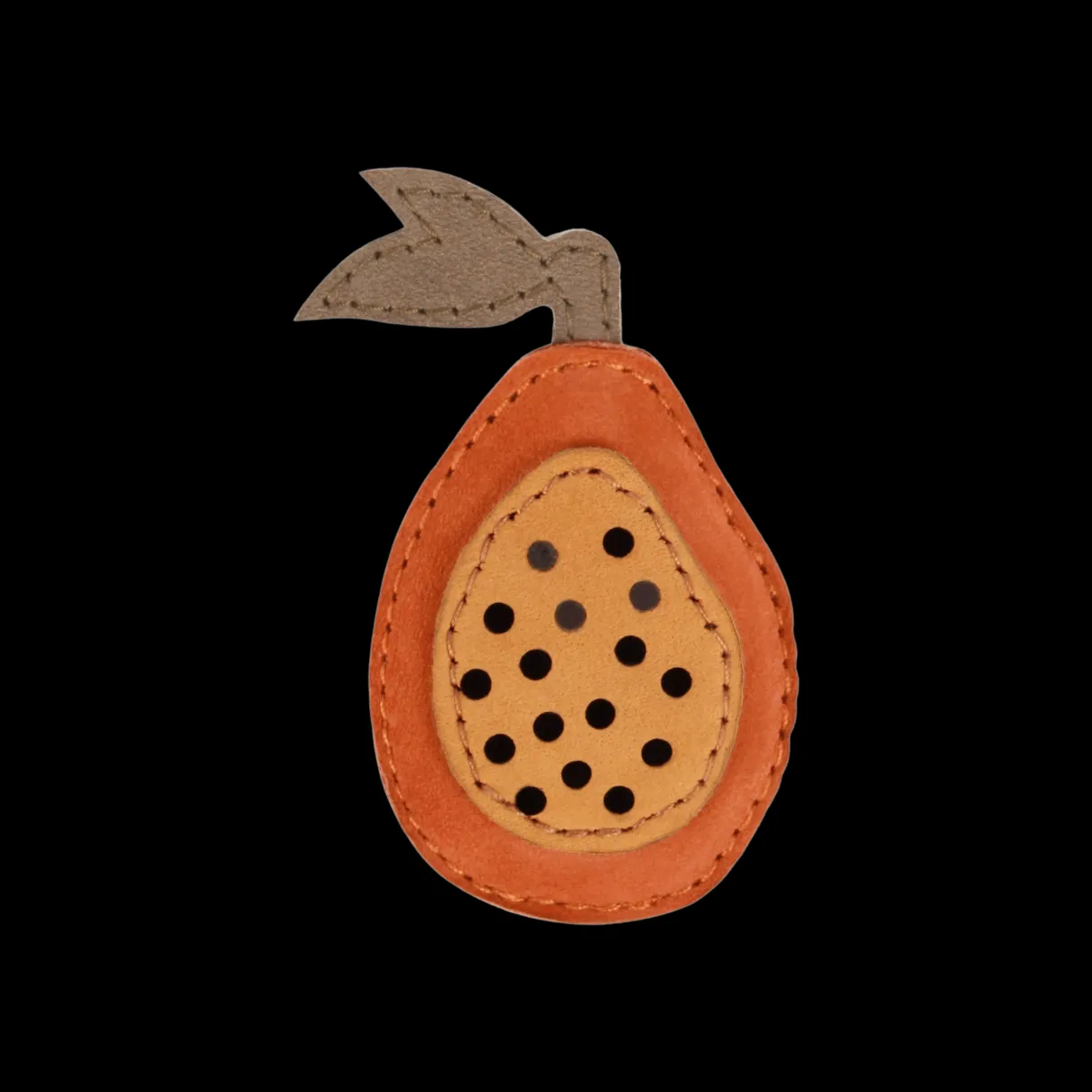 Qanoe Fruit Hairclip | Papaya | Maple Nubuck