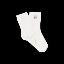 Qell Socks | Bunny | Warm White