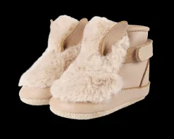 Richy Booties | Fluffy Bunny | Warm Beige Soft Faux Fur
