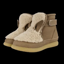 Roumi Shoes | Alpaca | Beige Curly Faux Fur