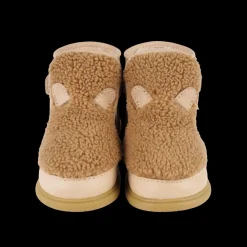 Roumi Shoes | Teddy Bear | Light Maple Curly Faux Fur
