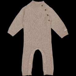 Toon Merino Wool Jumpsuit | Taupe Melange