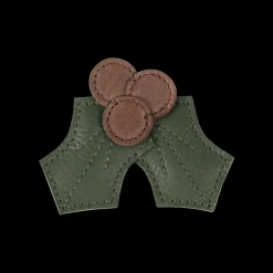 Wonda Hairclip | Holly | Olive Leather