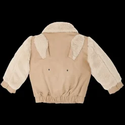 Yuki Leather Jacket | Fluffy Bunny | Light Rust Leather